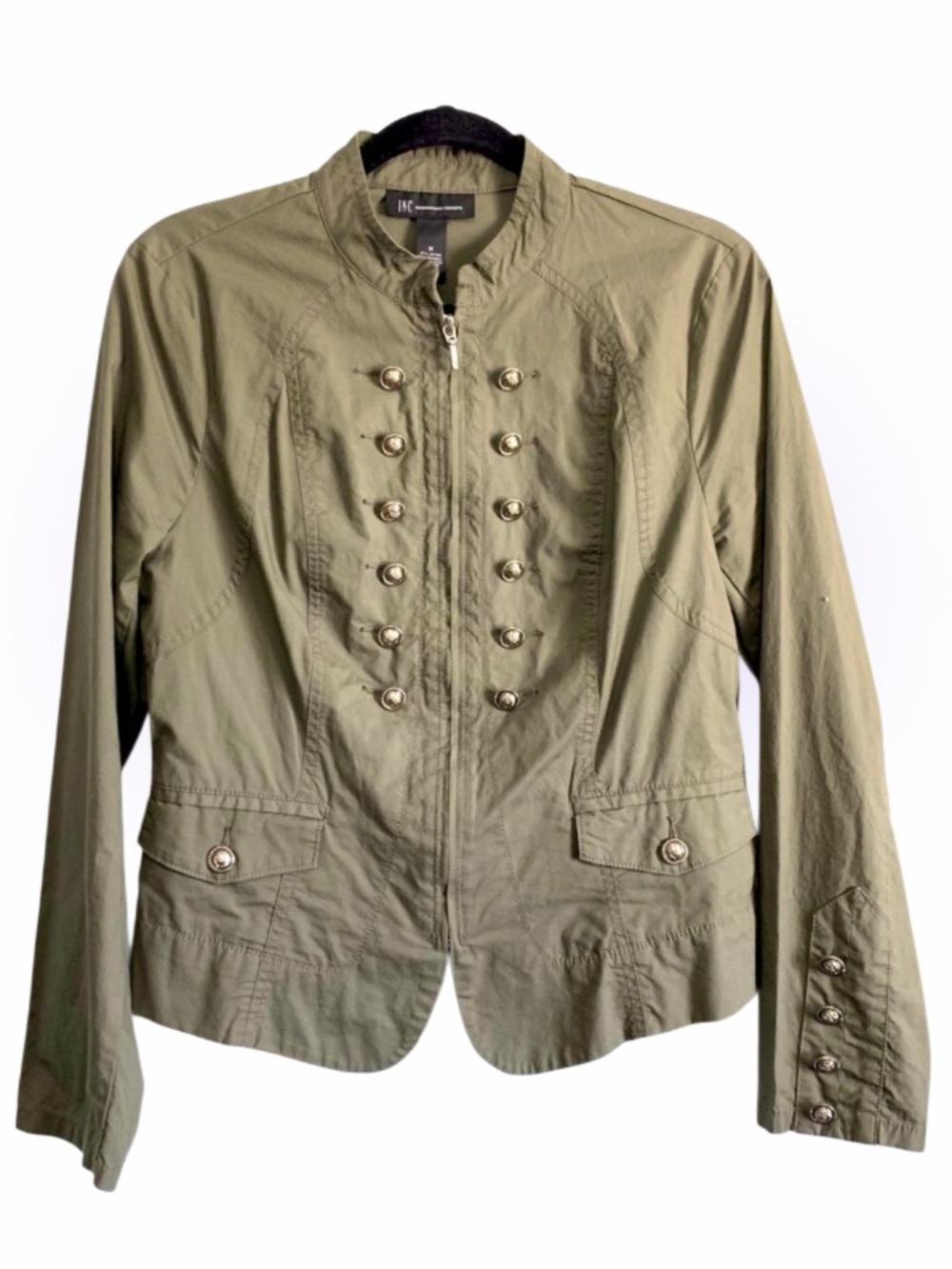 INC International Concepts Military Style Blazer